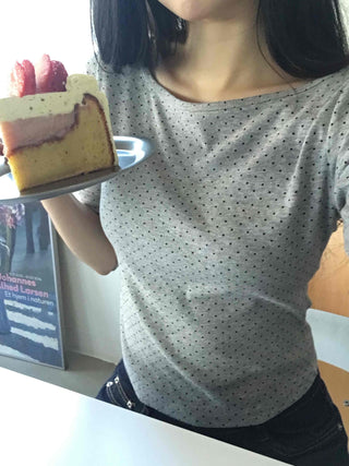 Mini Dot Slim Long Sleeve T-shirt