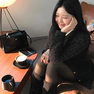 See-through Layered Fur Collar Velvet Mini Dress