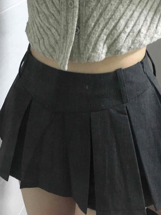 Off-shoulder Shirred Flare Elastic Mini Skirt