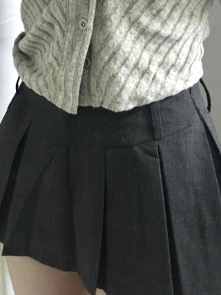 Off-shoulder Shirred Flare Elastic Mini Skirt