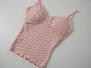 Ruby Lace Sleeveless Top with Built-in Cap