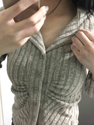 Cable Knit Zip-Up Hooded Cardigan