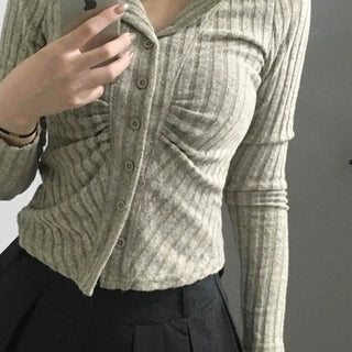 Cable Knit Zip-Up Hooded Cardigan
