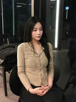 Cable Knit Zip-Up Hooded Cardigan