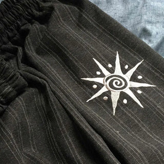 Low-Rise Slim Elastic Waist Cotton Tapered Pants