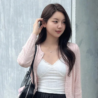 Abel Cable Knit Long Sleeve Cardigan