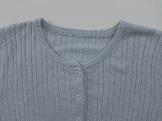 Abel Cable Knit Long Sleeve Cardigan