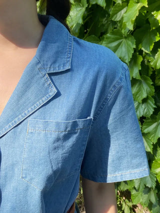 Rev Denim Shirt Long Dress