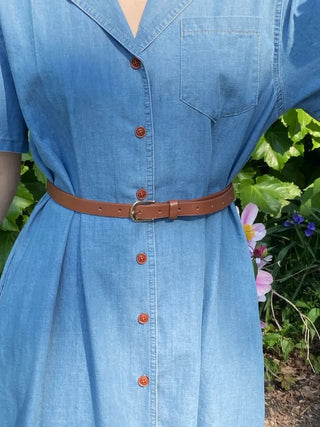 Rev Denim Shirt Long Dress