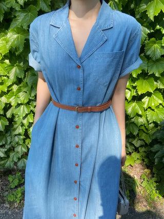 Rev Denim Shirt Long Dress
