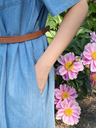 Rev Denim Shirt Long Dress