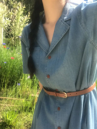 Rev Denim Shirt Long Dress