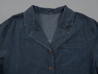 Rev Denim Shirt Long Dress