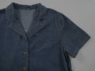 Rev Denim Shirt Long Dress
