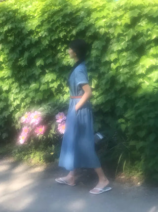 Rev Denim Shirt Long Dress