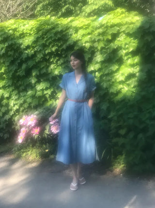 Rev Denim Shirt Long Dress