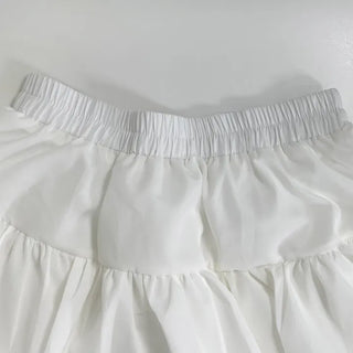 Bio Tiered Frill Elastic Mini Skirt