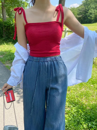 Reben Boxy Fit Linen See-Through Long Sleeve Shirt