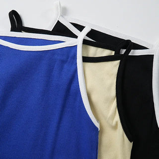 Yurel Contrast Line Sleeveless Top