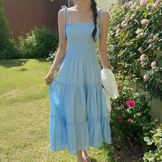 Zenb Smoke Tiered Sleeveless Long Dress