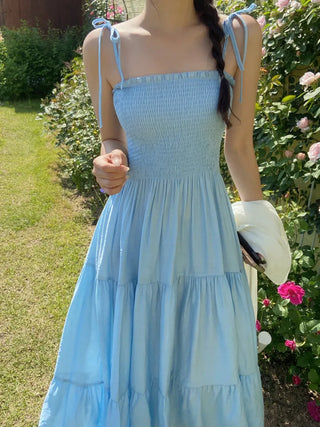 Zenb Smoke Tiered Sleeveless Long Dress