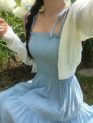 Zenb Smoke Tiered Sleeveless Long Dress