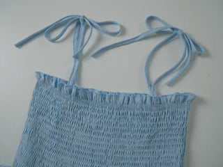 Zenb Smoke Tiered Sleeveless Long Dress