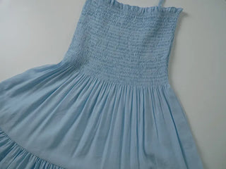 Zenb Smoke Tiered Sleeveless Long Dress