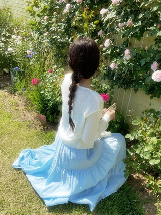 Zenb Smoke Tiered Sleeveless Long Dress