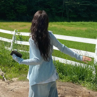 Janu Bamboo Cashmere Ribbed Long Sleeve Cardigan