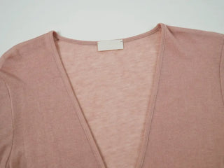 Reuni Basic See-through Long Sleeve Cardigan