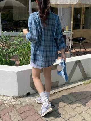 Red Stripe Summer Check Shirt