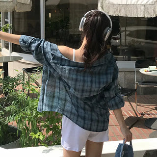 Red Stripe Summer Check Shirt