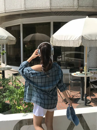 Red Stripe Summer Check Shirt