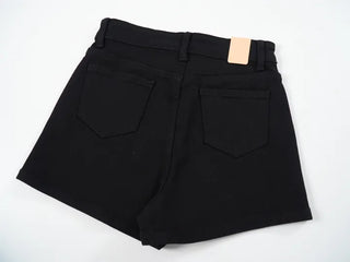 Yuka Stretchy Cheese Spandex High-Waisted Basic Shorts