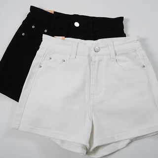 Yuka Stretchy Cheese Spandex High-Waisted Basic Shorts