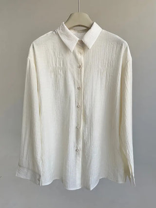 Pookie Wrinkle Pleats Pastel Mist Shirt