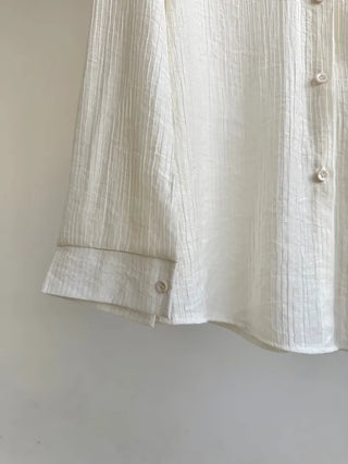 Pookie Wrinkle Pleats Pastel Mist Shirt