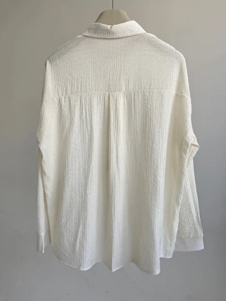 Pookie Wrinkle Pleats Pastel Mist Shirt