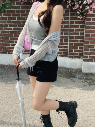 Kiru Mesh Knit Ribbon Bolero
