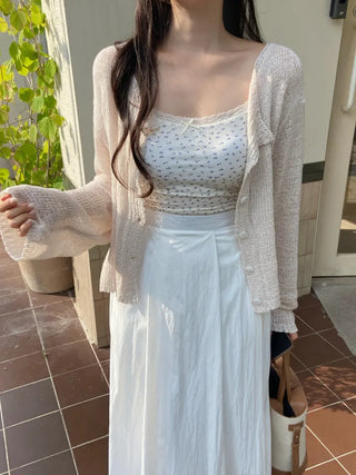 Jura Wrinkle Mesh Summer Cardigan
