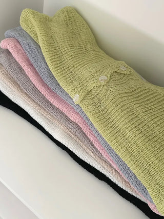 Jura Wrinkle Mesh Summer Cardigan