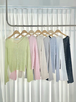 Jura Wrinkle Mesh Summer Cardigan