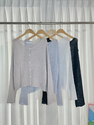 Jura Wrinkle Mesh Summer Cardigan