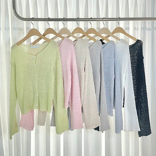 Jura Wrinkle Mesh Summer Cardigan