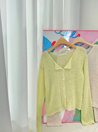 Jura Wrinkle Mesh Summer Cardigan