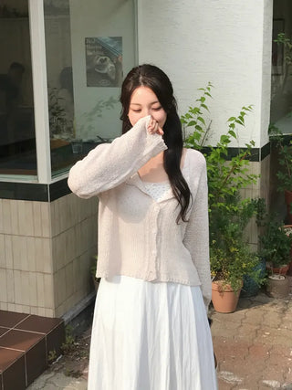 Jura Wrinkle Mesh Summer Cardigan