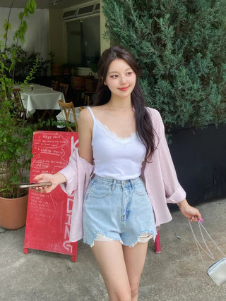Mona Lace Strap Sleeveless