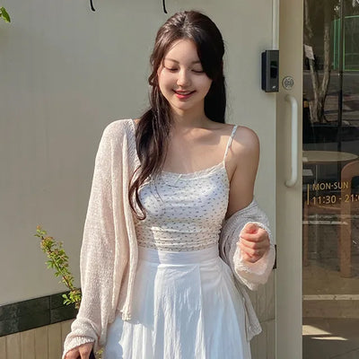 GB Petit Ribbon Lace Flower Sleeveless