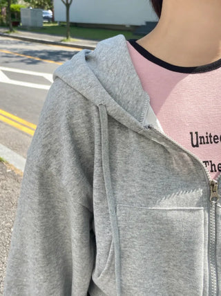 Yudi Avant Crop Zip-up Hoodie